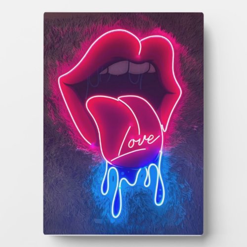Dipping Lips Neon Sign Dripping Love Led Sign wa Plaque