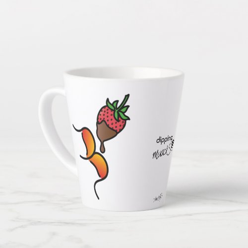 dipping muackS Strawberry and Chocolate Latte Mug