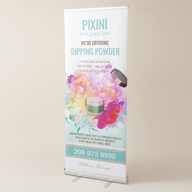 Dipping Powder Banner for Nail Spa Salon (3/4)
