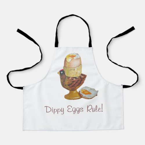 dippy egg chicken shaped egg cup fun apron