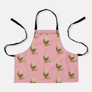 dippy egg shaped chicken egg cup fun apron