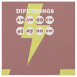 Dipthongs Learning English with phonics Fabric
