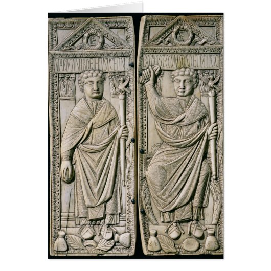 Diptych of Boethius  Consul in 487 AD Cards (Front)