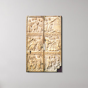 Diptych showing the Miracles of Christ Canvas Print