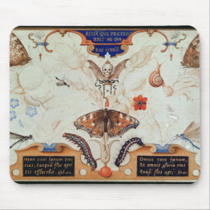 Diptych with flowers and insects, 1591 mouse pad