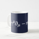 Dirac Equation Science Mathematical Equations Mug<br><div class="desc">Dirac Equation. A cool science and math mug will be a perfect gift for who loves science and math,  great for scientific researchers,  math teachers and geeks.</div>