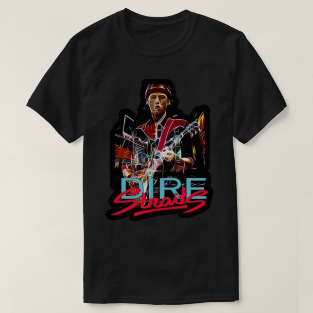 DIRE STRAITS MUSIC ARTWORK     T-Shirt (Design Front)