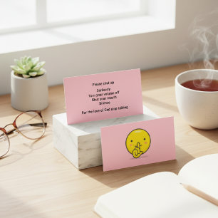 Direct Communication for the Verbally Excessive Calling Card