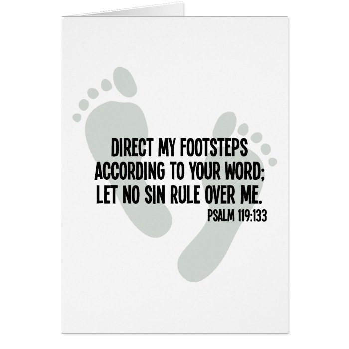 Direct My Footsteps According to Your Word Card