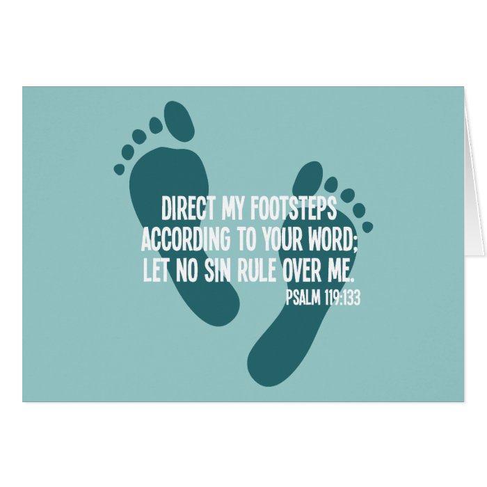 Direct My Footsteps According to Your Word Card