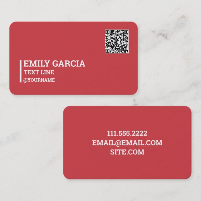 Direct Sales MLM QR Business Card (Front/Back)