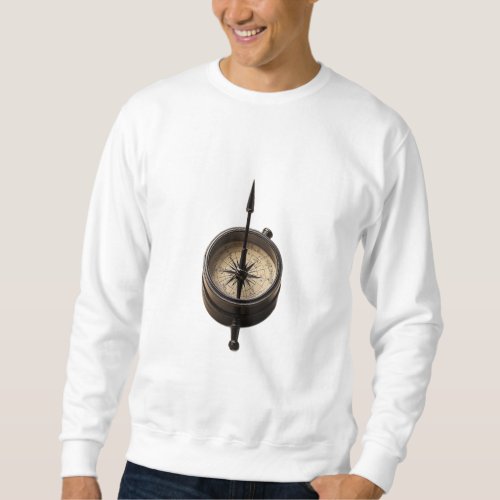 Direction Finder Pocket Compass T_Shirt Design Sweatshirt