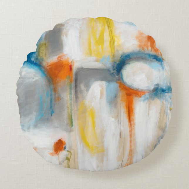 Direction I Round Pillow (Front)