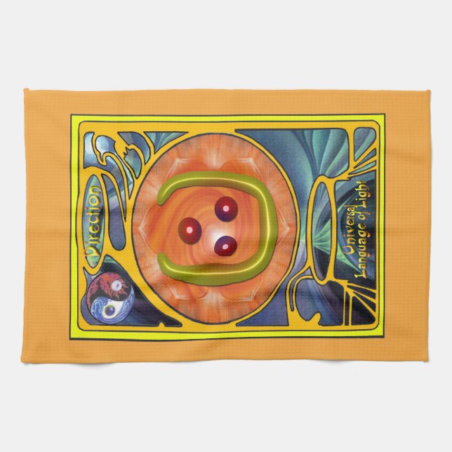 Direction Symbol Art Kitchen Towel (Horizontal)