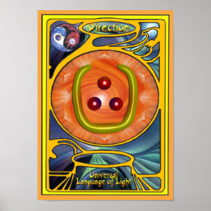 Direction Symbol Art Poster