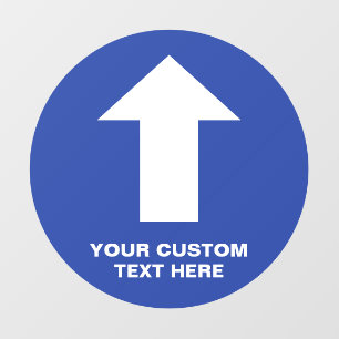 Directional Arrow Blue Floor Decals