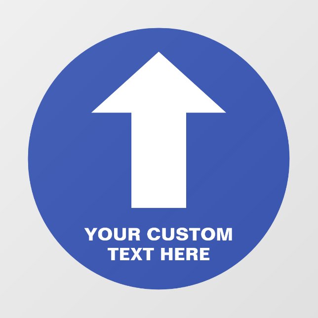 Directional Arrow Blue Floor Decals (Front)