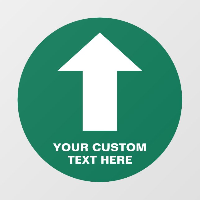 Directional Arrow Green Floor Decals (Front)