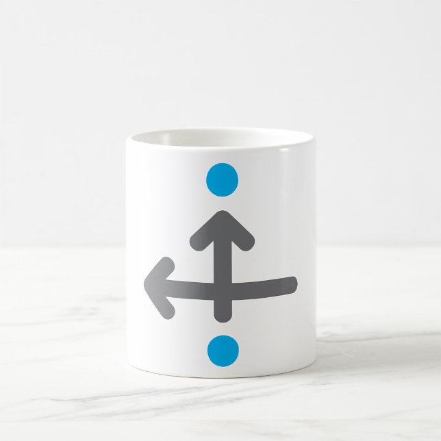 Directional Arrow Modern Minimalist Geometric  Coffee Mug (Creator Uploaded)