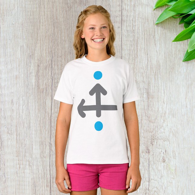 Directional Arrow Modern Minimalist Geometric  T-Shirt (Creator Uploaded)