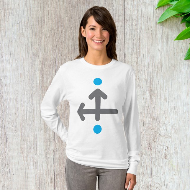 Directional Arrow Modern Minimalist Geometric  T-Shirt (Creator Uploaded)