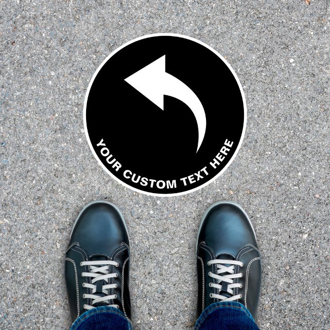 Directional Left Turn Arrow Black Floor Decals (Creator Uploaded)