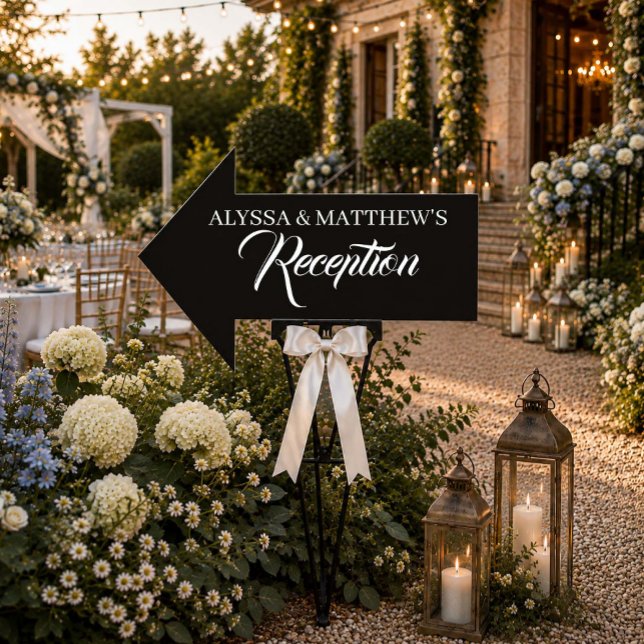 Directional Wedding Reception Arrow Sign (Creator Uploaded)