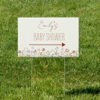 Directional Wildflower Baby Shower In Bloom Yard