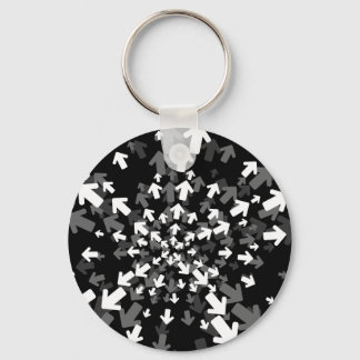 Directions Abstract Keychain