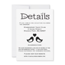 Directions / Details Black & White Lovebirds Heart