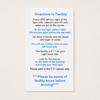 Directions to Facility in Okinawa