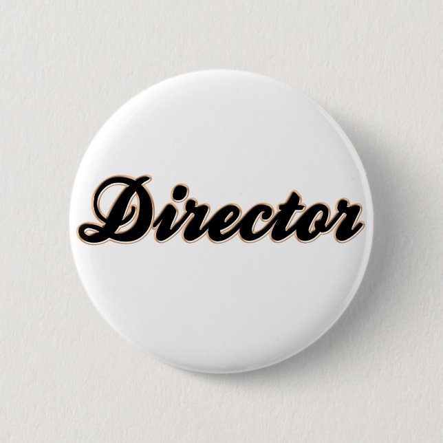 Director Baseball Style Button (Front)