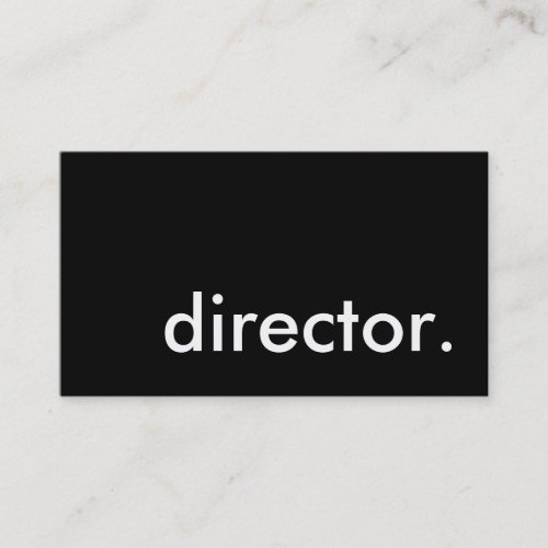 director business card