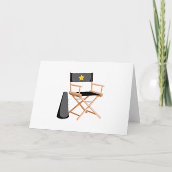 Director Chair Card by HopscotchByMarianne at Zazzle
