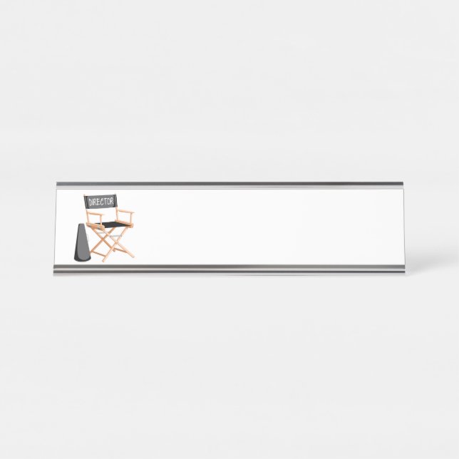 Director Chair Desk Name Plate (Front)