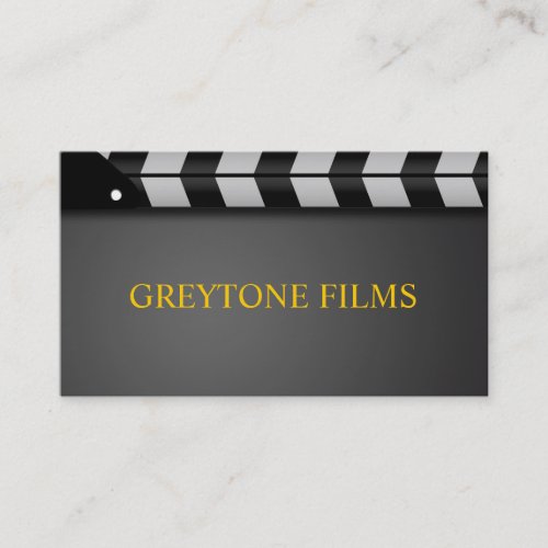 Director Clapperboard Film Movies Producer Act Business Card Templates