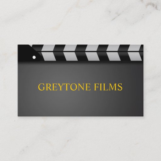 Customizable Director Clapperboard Film Movies Producer Act Business Card Templates