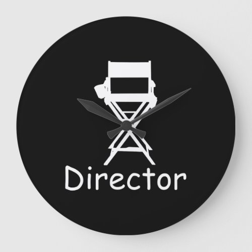 Director directors chair Film Crew gift Filmmaker Large Clock