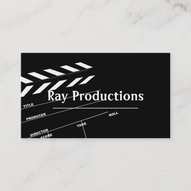 Director Film Movies Producer Production Business Business Card (Front)