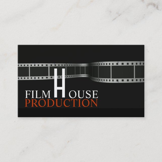 Director Film Movies Producer Production Business Card (Front)