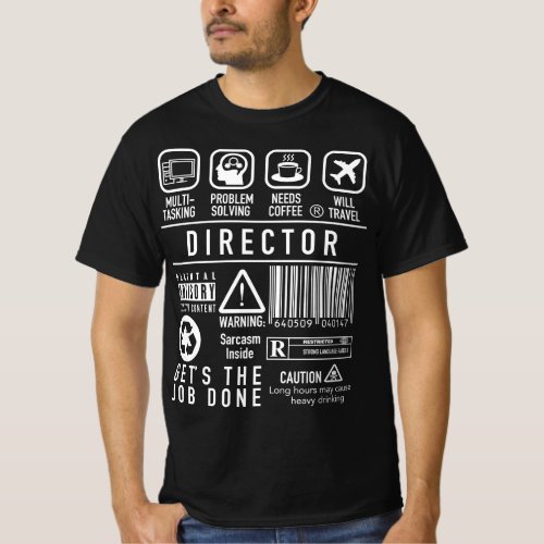 Director Gift for Film Maker CEO Business Manager T_Shirt