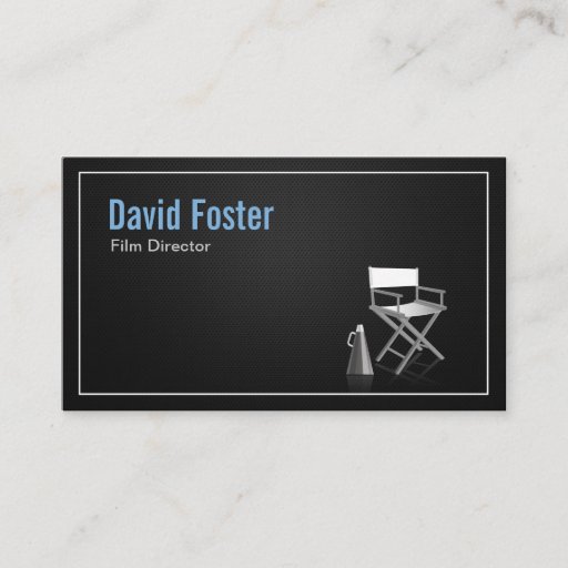 Customizable Director in film television theatrical production business cards