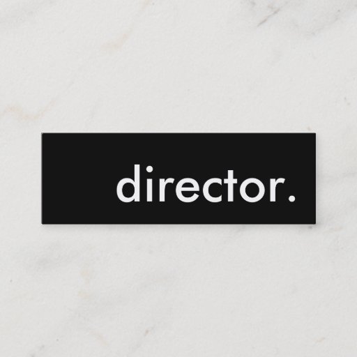 Customizable director. business cards