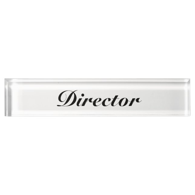 Director Nameplate (Front)