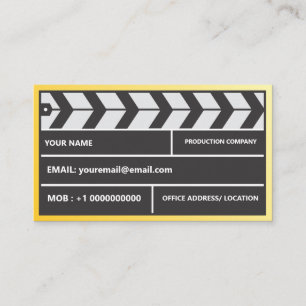 Director Producer Clapper Business Card