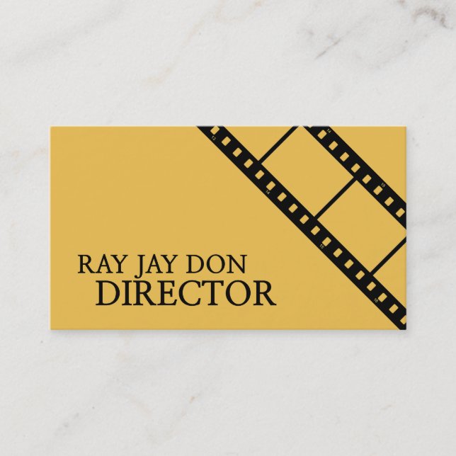 Director Producer Film Movie Editing Editor Maker Business Card (Front)