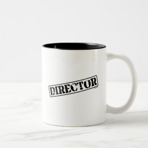 Director Stamp Two-Tone Coffee Mug