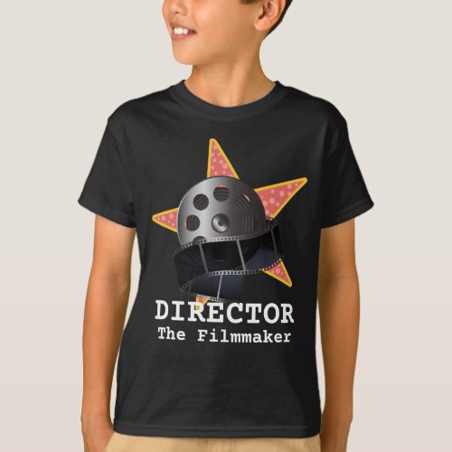 Director _ The Filmmaker Boys Dark T_Shirt 