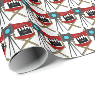 Directors Chair Movie night Wrapping paper
