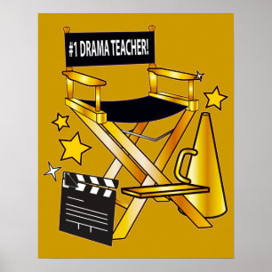 Director's Chair: Number One Drama Teacher Poster